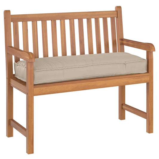Palettenkissen für Bank Taupe 110 x 40 x 8 cm Oxford Stoff