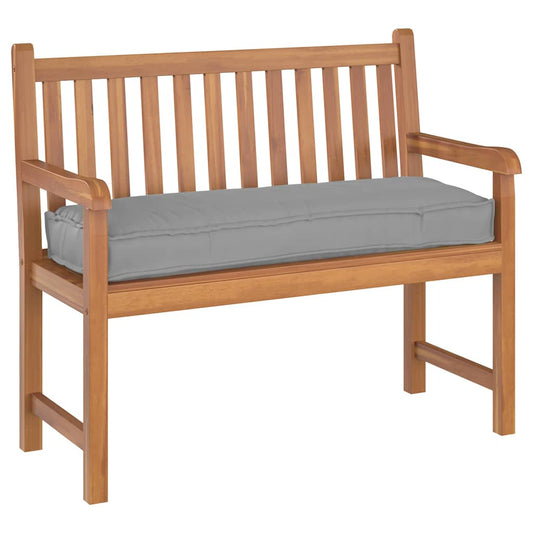 Palettenkissen für Bank Grau 120 x 40 x 8 cm Oxford Stoff