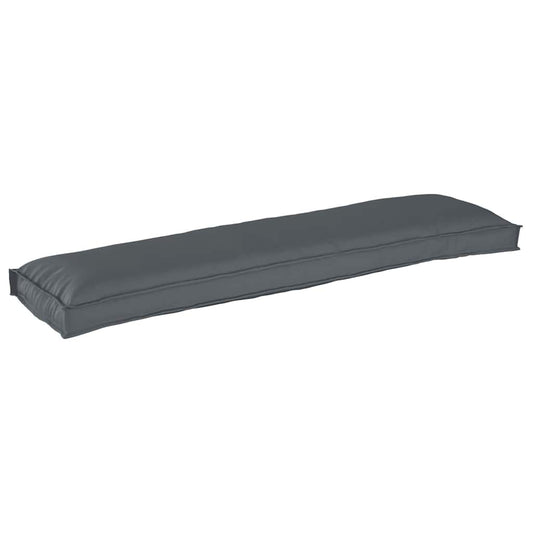 Palettenkissen für Bank Anthrazit 150 x 40 x 8 cm Oxford Stoff