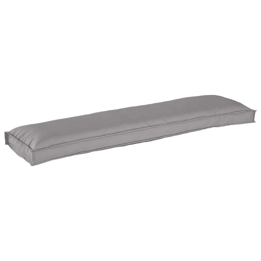 Palettenkissen für Bank Grau 150 x 40 x 8 cm Oxford Stoff