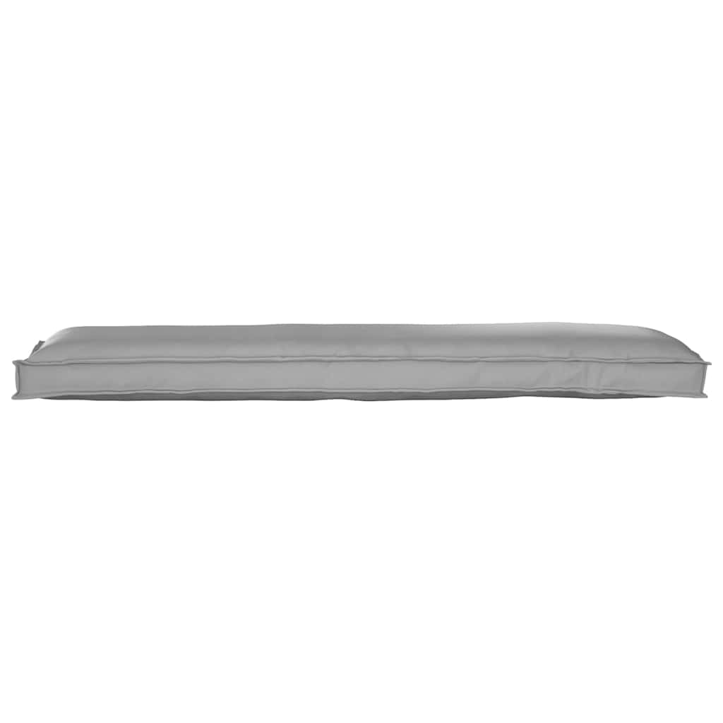 Palettenkissen für Bank Grau 150 x 40 x 8 cm Oxford Stoff