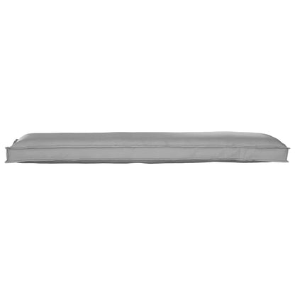 Palettenkissen für Bank Grau 150 x 40 x 8 cm Oxford Stoff