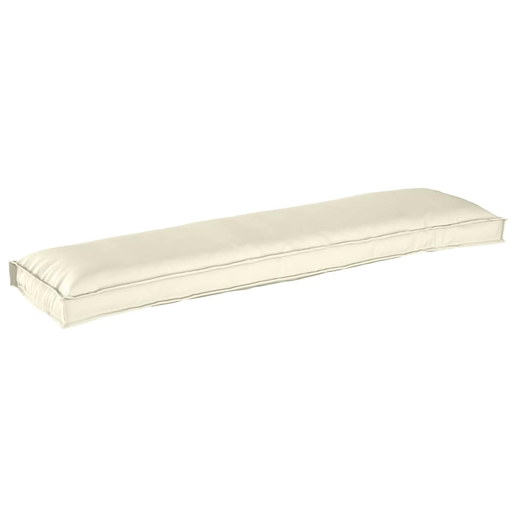 Palettenkissen für Bank Creme 150 x 40 x 8 cm Oxford Stoff