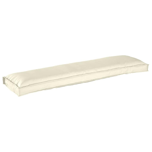 Palettenkissen für Bank Creme 150 x 40 x 8 cm Oxford Stoff