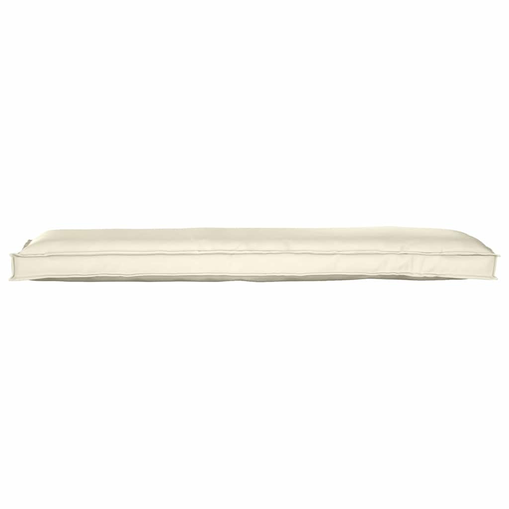 Palettenkissen für Bank Creme 150 x 40 x 8 cm Oxford Stoff