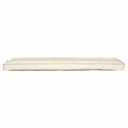 Palettenkissen für Bank Creme 150 x 40 x 8 cm Oxford Stoff