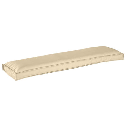 Palettenkissen für Bank Beige 150 x 40 x 8 cm Oxford Stoff