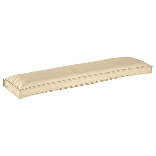 Palettenkissen für Bank Beige 150 x 40 x 8 cm Oxford Stoff