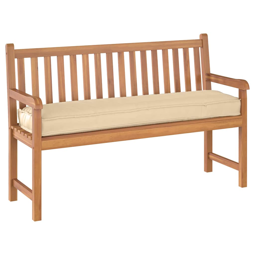 Palettenkissen für Bank Beige 150 x 40 x 8 cm Oxford Stoff