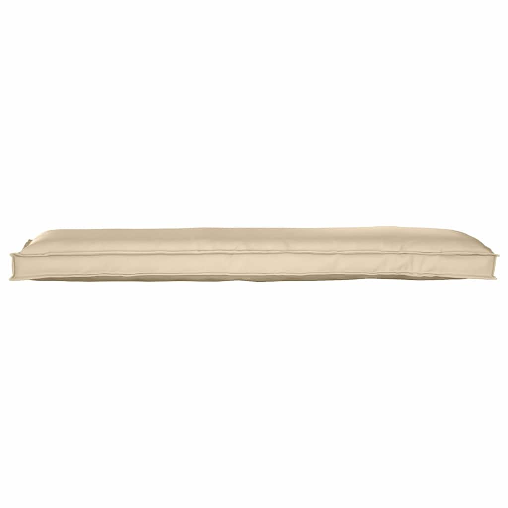 Palettenkissen für Bank Beige 150 x 40 x 8 cm Oxford Stoff