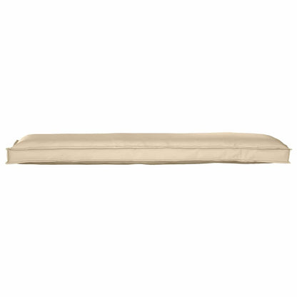 Palettenkissen für Bank Beige 150 x 40 x 8 cm Oxford Stoff