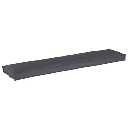 Palettenkissen Anthrazit 180 x 40 x 8 cm Oxford Stoff