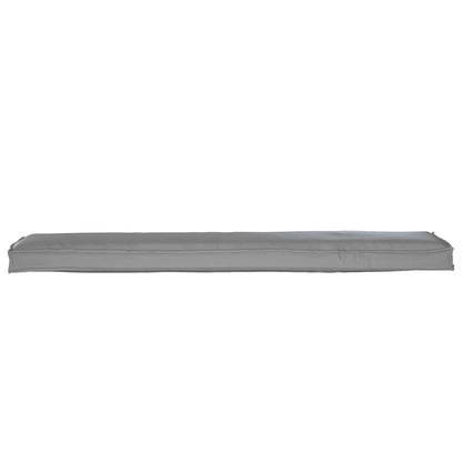 Palettenkissen Grau 180 x 40 x 8 cm Oxford Stoff