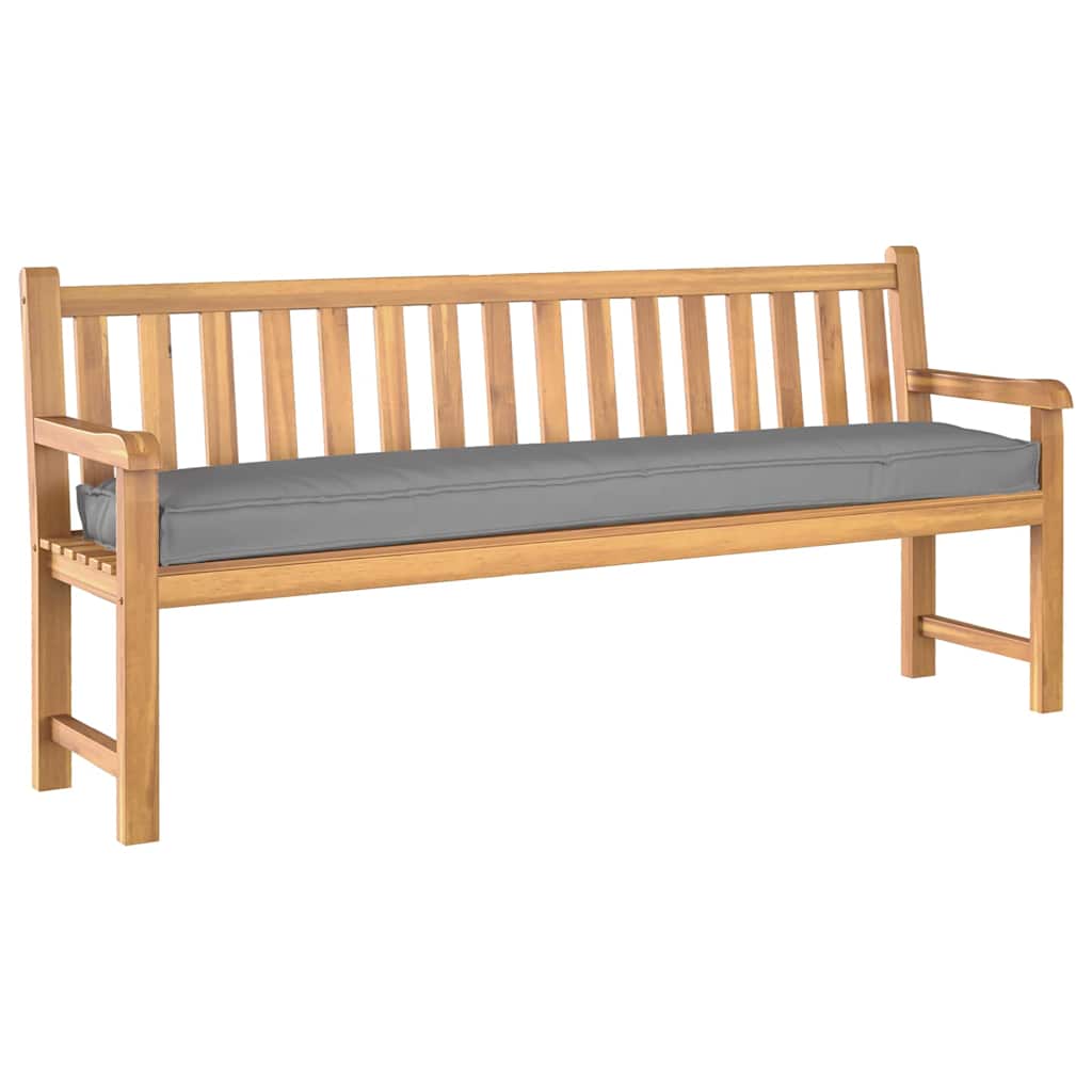 Palettenkissen Grau 180 x 40 x 8 cm Oxford Stoff