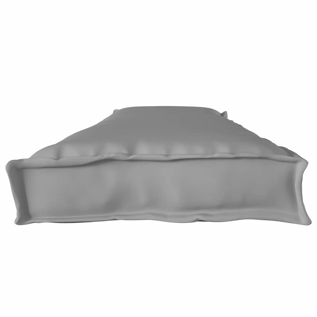 Palettenkissen Grau 180 x 40 x 8 cm Oxford Stoff