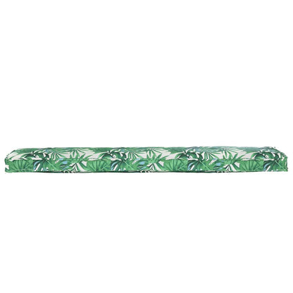 Palettenkissen Floral Blattmuster 180 x 40 x 8 cm Oxford Stoff