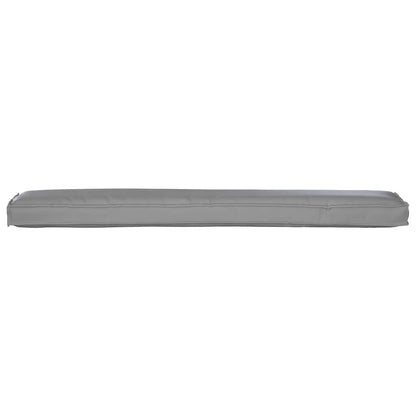 Palettenkissen Grau 200 x 40 x 8 cm Oxford Stoff