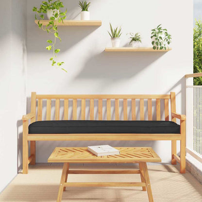 Palettenkissen Schwarz 200 x 40 x 8 cm Oxford Stoff