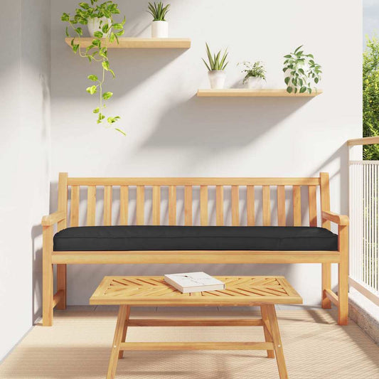 Palettenkissen Schwarz 200 x 40 x 8 cm Oxford Stoff