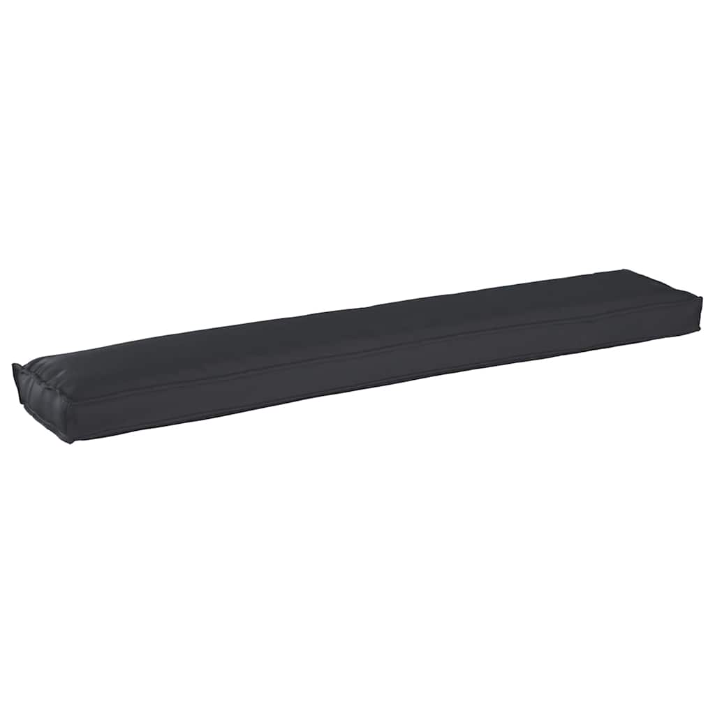 Palettenkissen Schwarz 200 x 40 x 8 cm Oxford Stoff