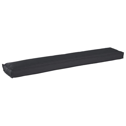 Palettenkissen Schwarz 200 x 40 x 8 cm Oxford Stoff