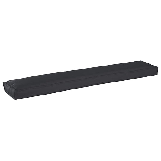 Palettenkissen Schwarz 200 x 40 x 8 cm Oxford Stoff