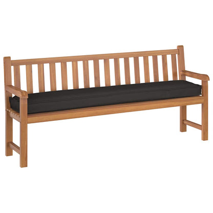 Palettenkissen Schwarz 200 x 40 x 8 cm Oxford Stoff