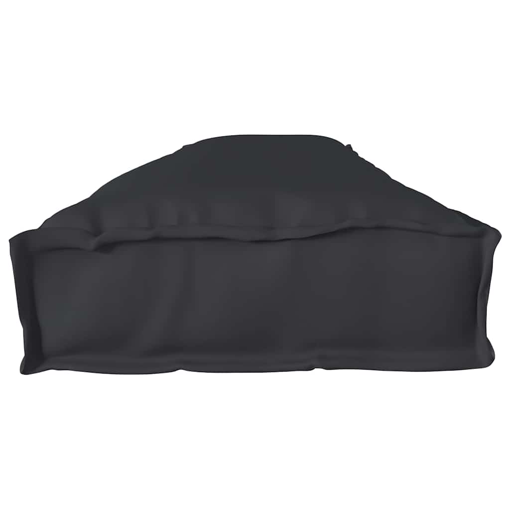 Palettenkissen Schwarz 200 x 40 x 8 cm Oxford Stoff