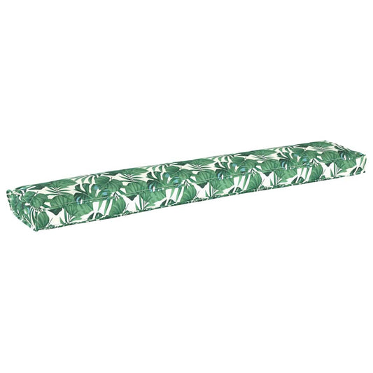 Palettenkissen Floral Blattmuster 200 x 40 x 8 cm Oxford Stoff