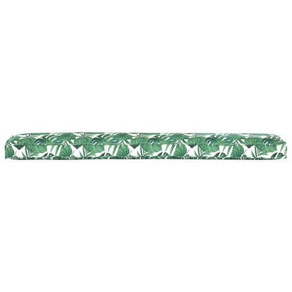 Palettenkissen Floral Blattmuster 200 x 40 x 8 cm Oxford Stoff
