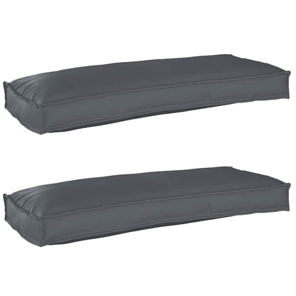Pallet Kissen Set 2 pcs Anthrazit 100 x 40 x 8 cm Oxford Stoff