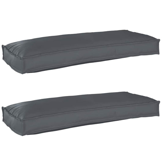 Pallet Kissen Set 2 pcs Anthrazit 100 x 40 x 8 cm Oxford Stoff