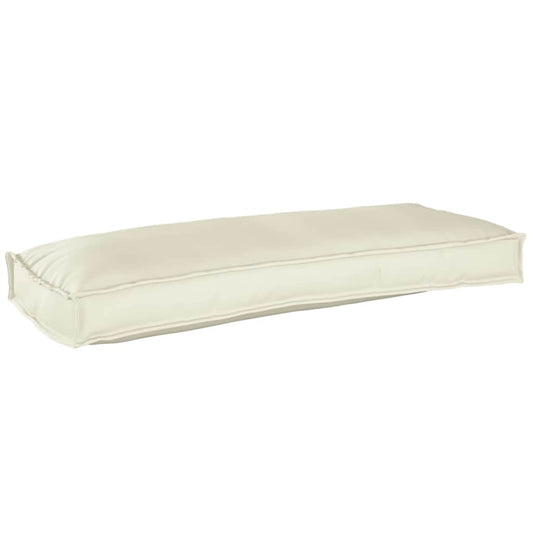 Pallet Kissen Set 2 pcs Creme 100 x 40 x 8 cm Oxford Stoff