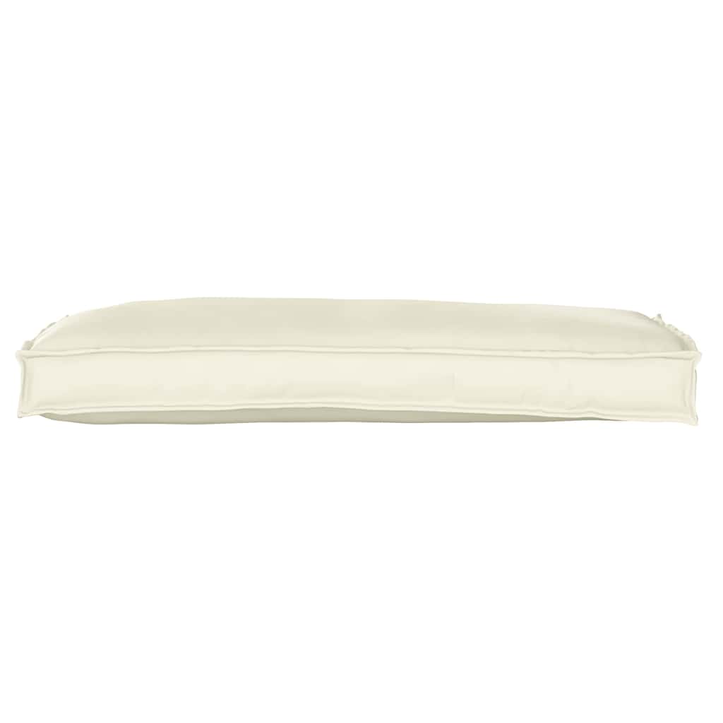 Pallet Kissen Set 2 pcs Creme 100 x 40 x 8 cm Oxford Stoff