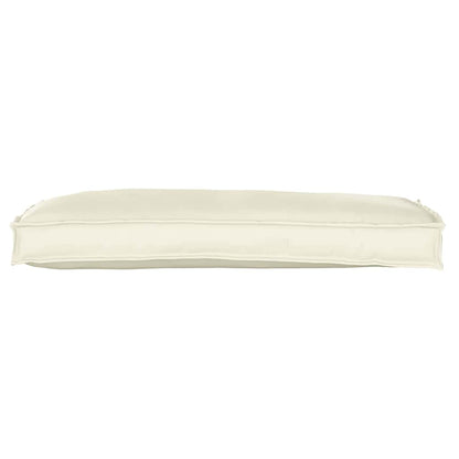 Pallet Kissen Set 2 pcs Creme 100 x 40 x 8 cm Oxford Stoff