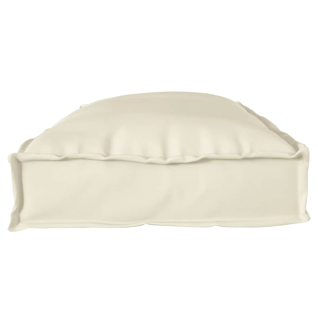 Pallet Kissen Set 2 pcs Creme 100 x 40 x 8 cm Oxford Stoff