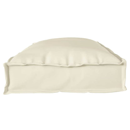 Pallet Kissen Set 2 pcs Creme 100 x 40 x 8 cm Oxford Stoff