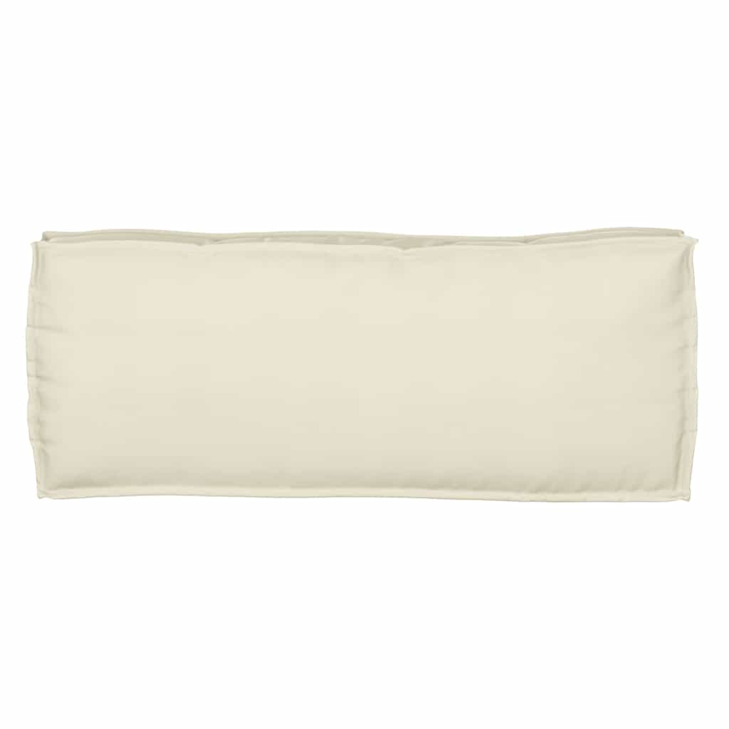 Pallet Kissen Set 2 pcs Creme 100 x 40 x 8 cm Oxford Stoff