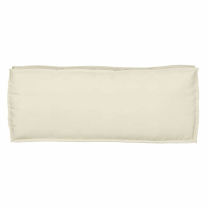 Pallet Kissen Set 2 pcs Creme 100 x 40 x 8 cm Oxford Stoff