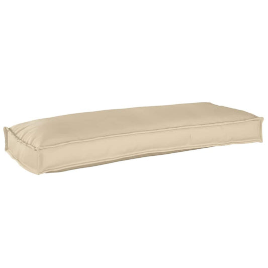 Pallet Kissen Set 2 pcs Beige 100 x 40 x 8 cm Oxford Stoff