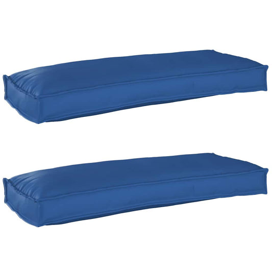 Pallet Kissen Set 2 pcs Königsblau 100 x 40 x 8 cm Oxford Stoff
