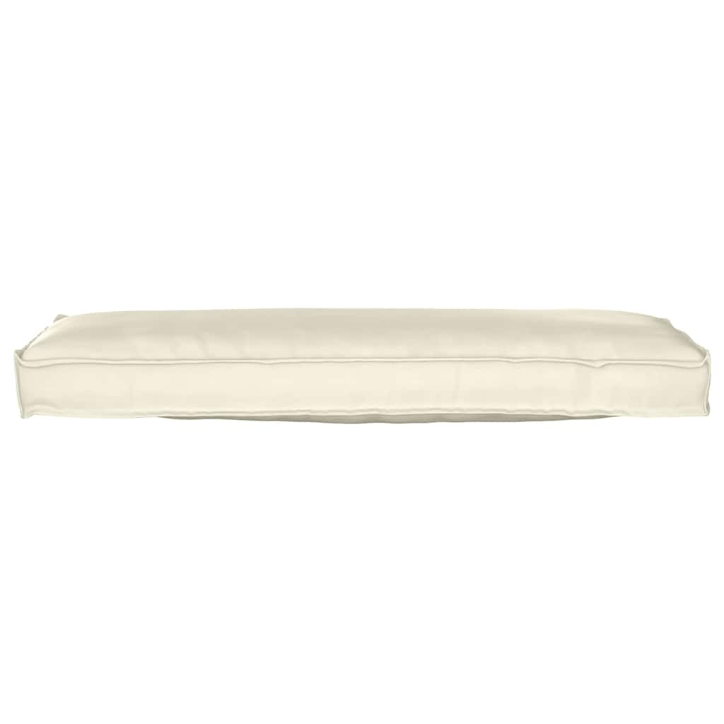 Pallet Kissen Set 2 pcs Creme 120 x 40 x 8 cm Oxford Stoff