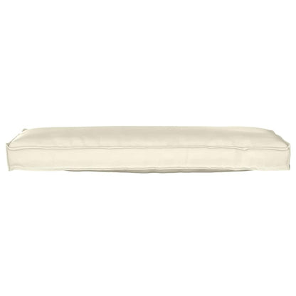 Pallet Kissen Set 2 pcs Creme 120 x 40 x 8 cm Oxford Stoff