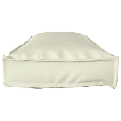 Pallet Kissen Set 2 pcs Creme 120 x 40 x 8 cm Oxford Stoff