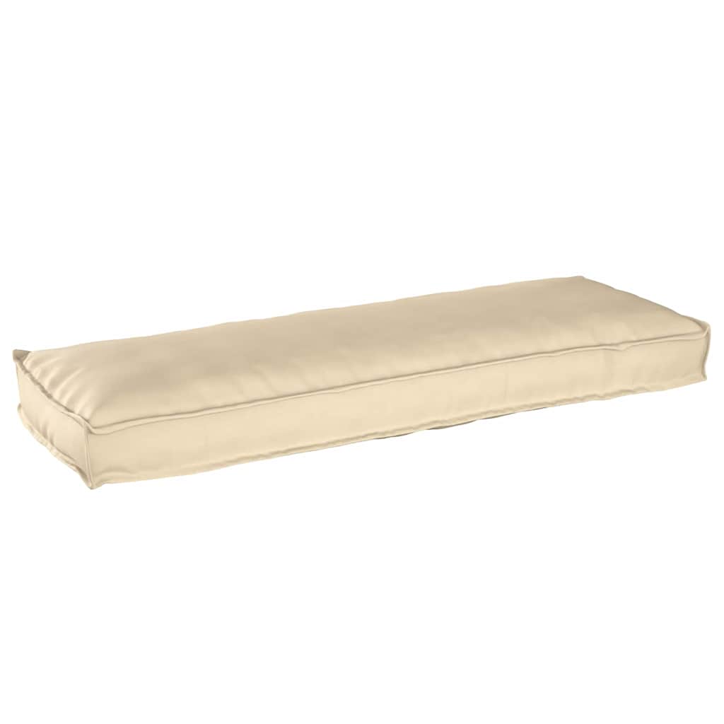 Pallet Kissen Set 2 pcs Beige 120 x 40 x 8 cm Oxford Stoff