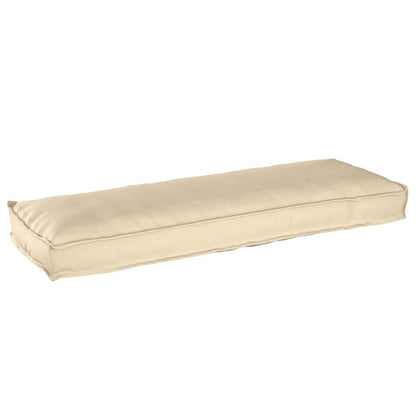 Pallet Kissen Set 2 pcs Beige 120 x 40 x 8 cm Oxford Stoff