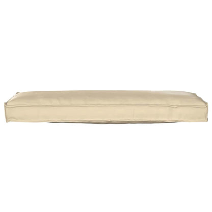 Pallet Kissen Set 2 pcs Beige 120 x 40 x 8 cm Oxford Stoff