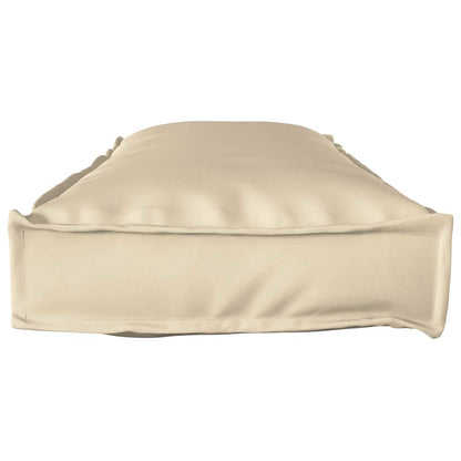 Pallet Kissen Set 2 pcs Beige 120 x 40 x 8 cm Oxford Stoff