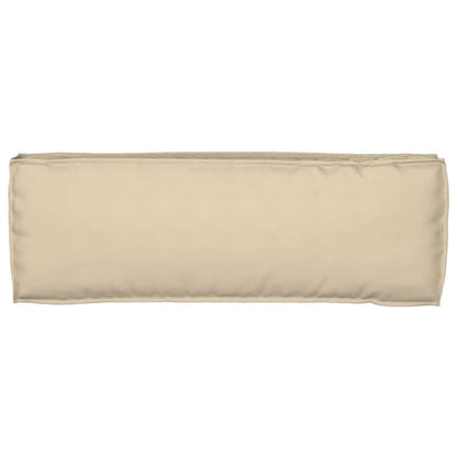 Pallet Kissen Set 2 pcs Beige 120 x 40 x 8 cm Oxford Stoff
