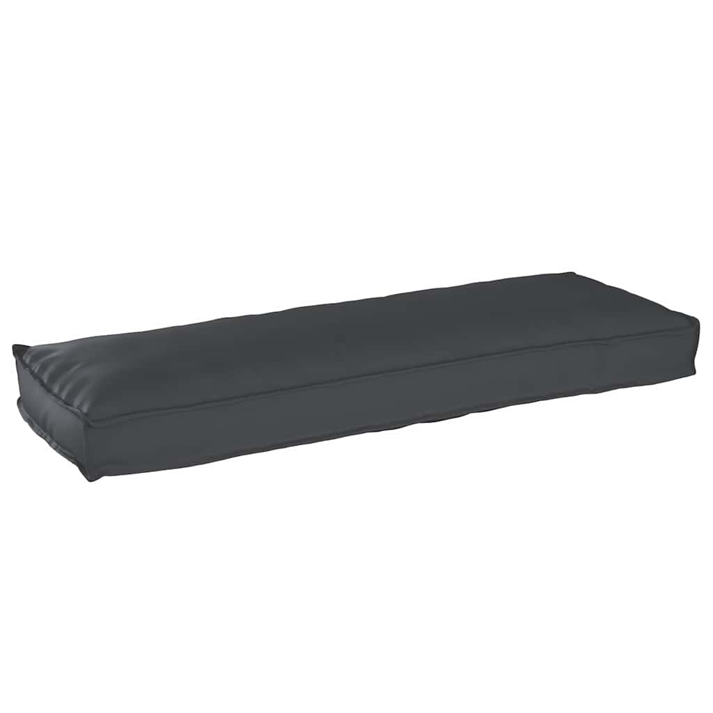 Pallet Kissen Set 2 pcs Schwarz 120 x 40 x 8 cm Oxford Stoff
